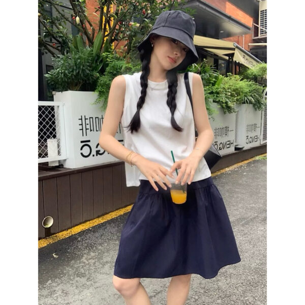 𝐈𝐍𝐅𝐏 日系 半身裙 春夏季 新款 高級感 學院風 半裙 高腰 傘裙 a字 短裙 日系半身裙 半身裙短裙