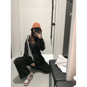 𝐈𝐍𝐅𝐏 韓版黑色高腰直筒垂感休閒西裝褲 寬褲 褲子 黑褲 長褲 休閒褲 女裝 涼感褲女 透氣長褲